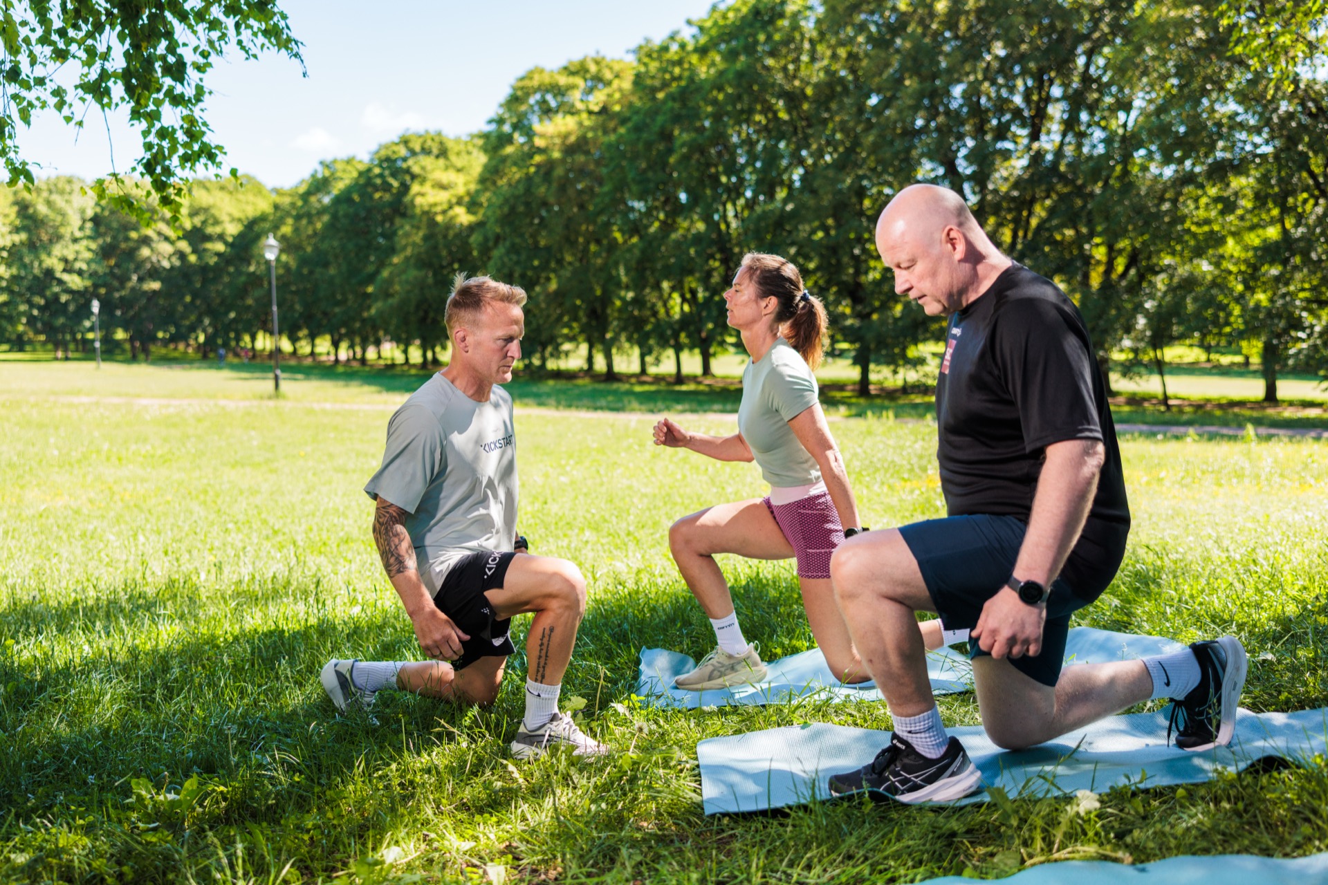 Kickstart-deltakere trener sammen