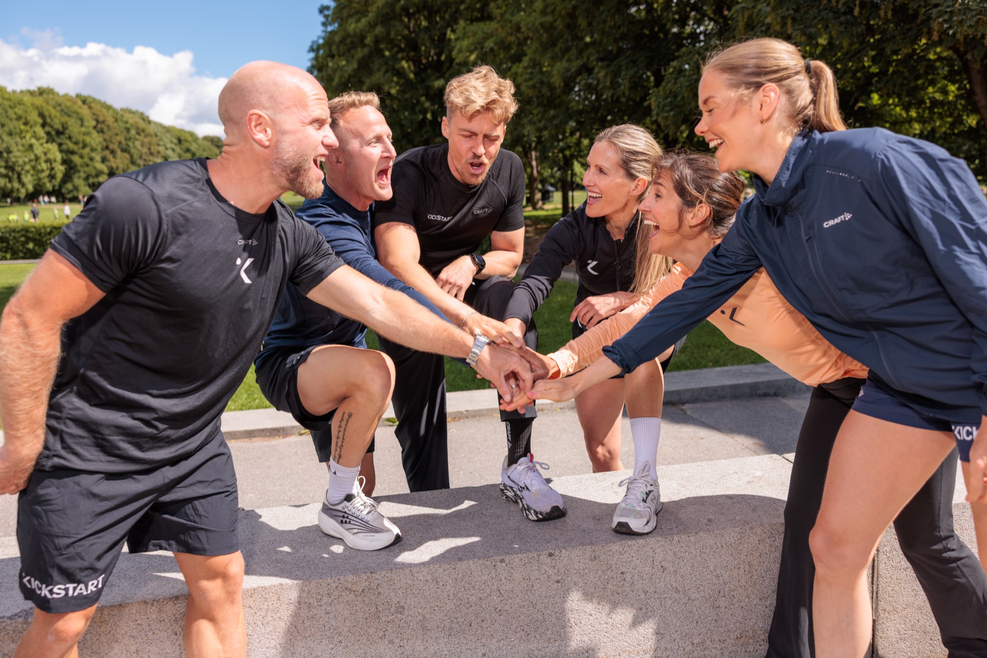 Kickstart-deltakere på løpetur